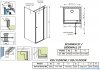 Radaway Eos KDJ II kabina prysznicowa 80x100 prawa przejrzyste 13799420-01R/13799412-01